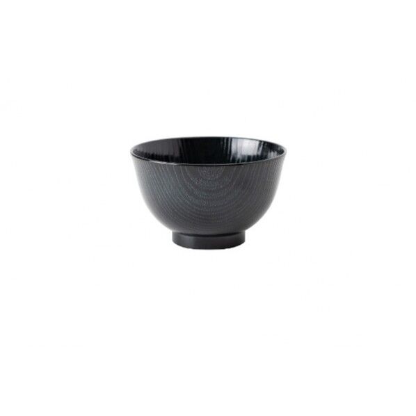洗浄椀 羽反全木目 直径11.4×高さ7cm 墨色 1個