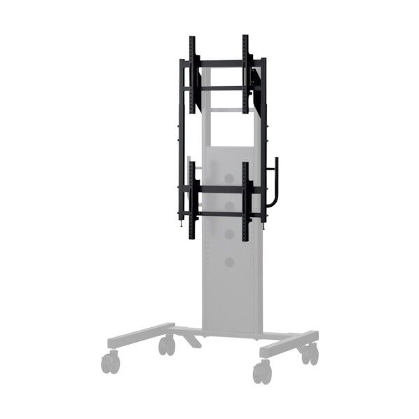 HAMILeX ディスプレイスタンド PH-820シリーズ用オプションパーツ マルチ金具（上下2連） ブラック PHP-B8206T 1台