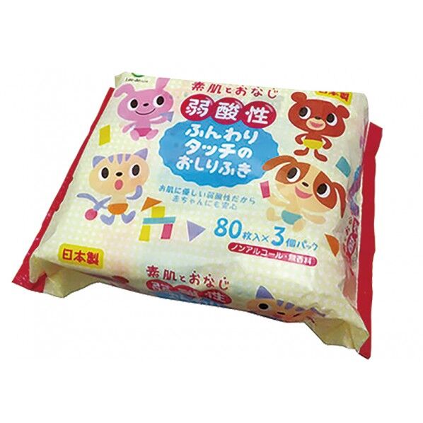 弱酸性ふんわりタッチのおしりふき