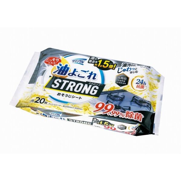 クリンクル 油よごれストロング おそうじシート 24h抗菌
