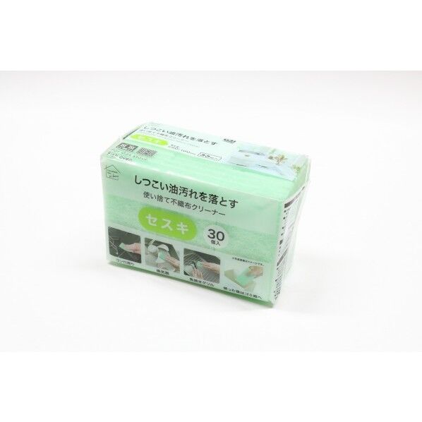 使い捨て不織布クリーナー 幅15×奥行8.5×高さ10cm セスキ 30個