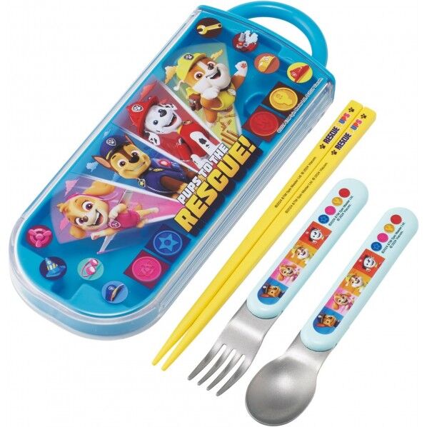 抗菌 食洗機対応 スライド式トリオセット 幅19.8×奥行7.6×高さ1.7cm パウパトロール TACC2AG 1個