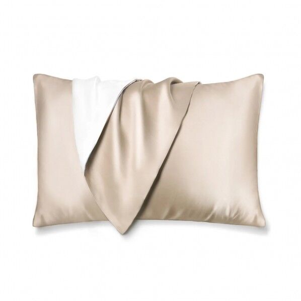 シルク枕カバー 片面シルク 封筒式 50×70cm シャンパン