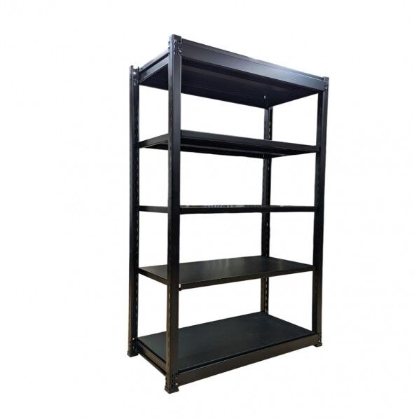 中量ラック ブラックモデル H1800xW1190(芯々)xD450 天地5段 連結