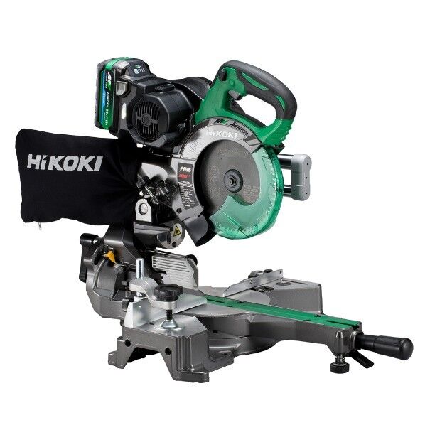 HiKOKI(ハイコーキ) C3606DRB(K)(XPSZ) 36V 充電式 卓上スライド丸のこ フルセット 刃径165mm アグレッシブグリーン 1台