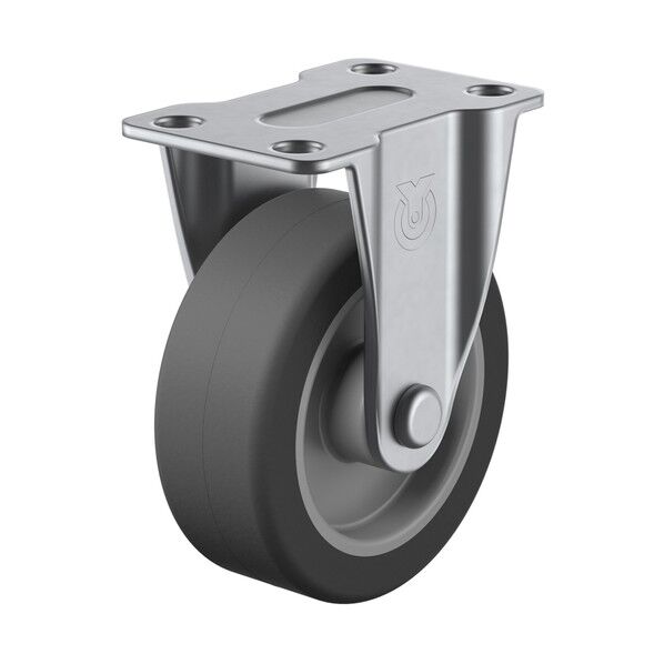 ステンレス製エラストマーキャスター固定７５径 SUS-SR-75EL 1