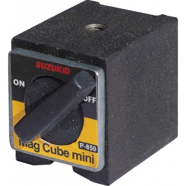SUZUKID マグキューブミニ 38×30×35mm ブラック×イエロー P-850 1個