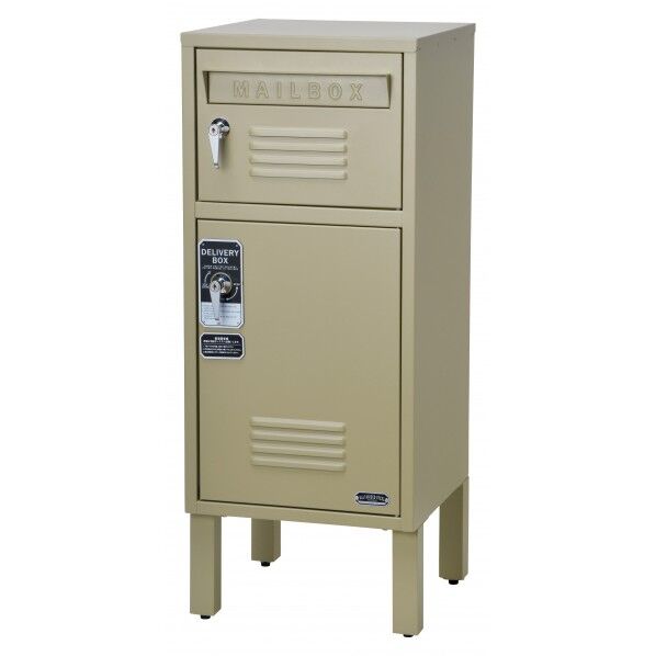 宅配BOX付ポスト(ロッカー)ベージュ