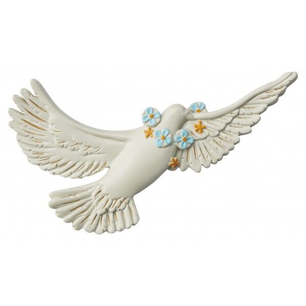 ウォールデコ(ハト)フラワー