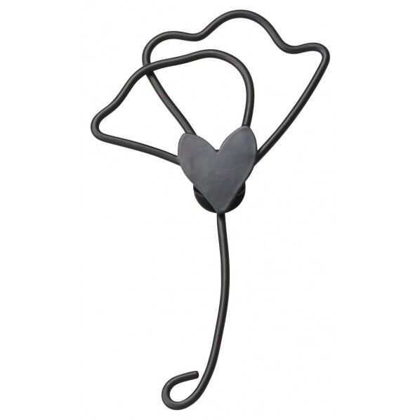 ウォールデコ(花)彩 ブラック 2P