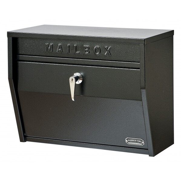 壁掛けポスト (ハンマートーン) ブラック