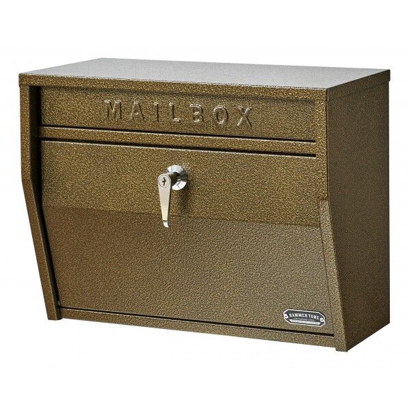 壁掛けポスト (ハンマートーン) ブロンズ