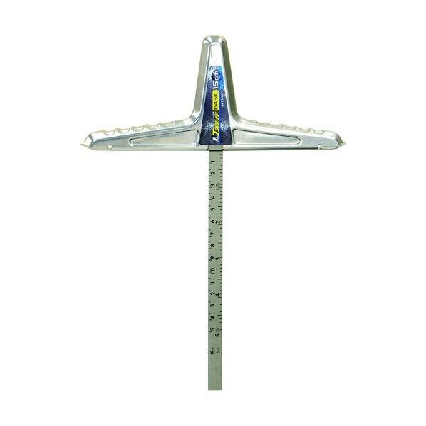 丸ノコガイド定規Tスライドベーシック併用目盛 シルバー 15cm 73591 1点