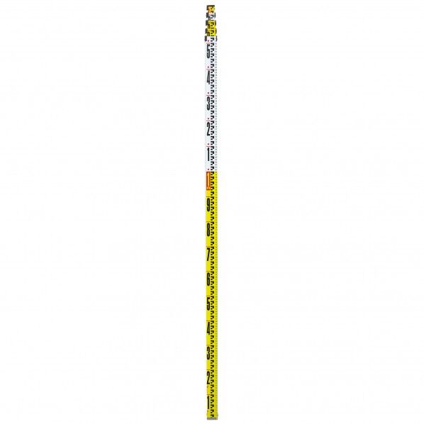 アルミスタッフ 2 7m5段 表面10mmピッチ