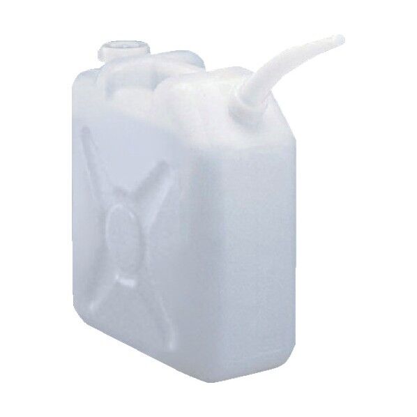 角型瓶(ノズル付) 白 352×182×420mm20l 5-037-03 1個