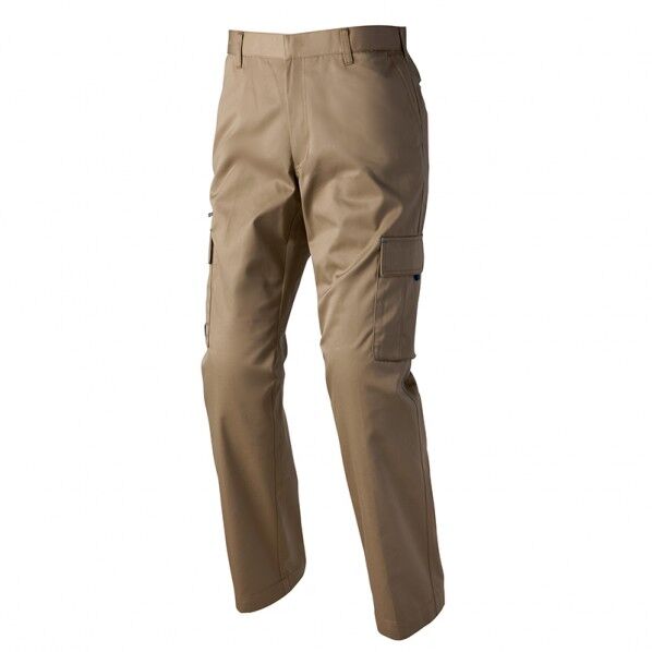 カーゴパンツ(ノータック)(男女兼用) 025カーキ L 60521 1点