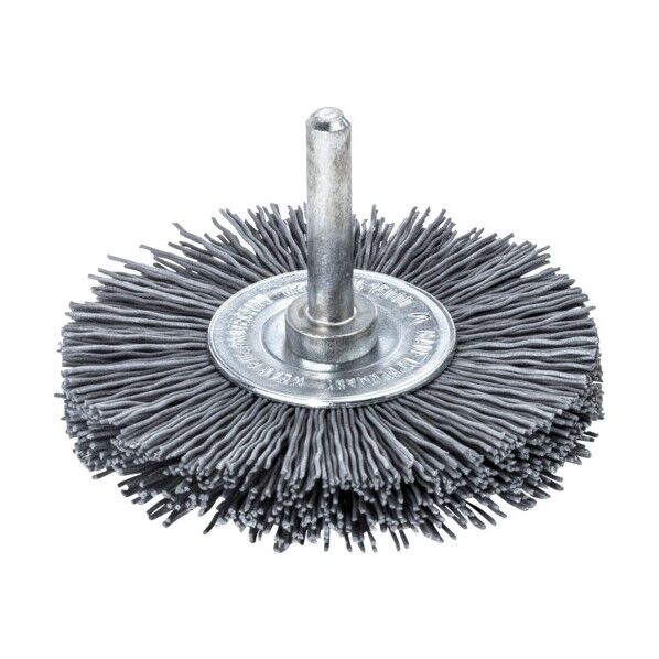 軸付ホイルブラシ 砥粒入ナイロン線