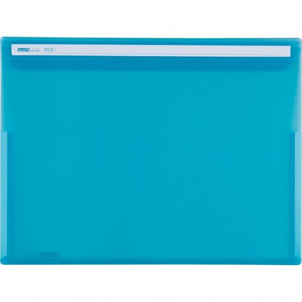 フリップファイル A4 横型 ブルー ACT-5901-10 1冊
