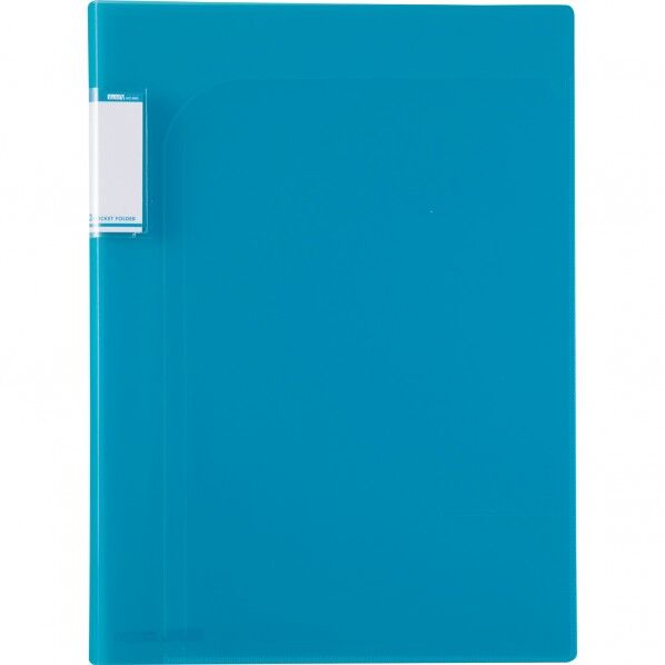 セキセイ 2ポケットフォルダー A4 ブルー ACT-5902-10 1点...