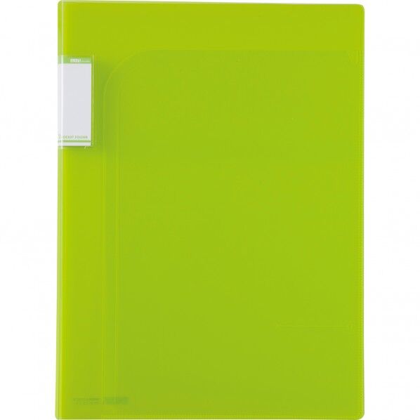 セキセイ 2ポケットフォルダー A4 ライトグリーン ACT-5902-33 1点...