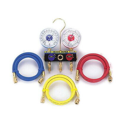 ボールバルブ式ゲージマニホールドキット(R22、R12、R502) TA120W-1 1点
