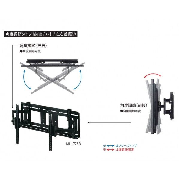 ハヤミ工産 MH-775B HAMILeX 壁掛金具 MHシリーズ ｜短納期 - 通販