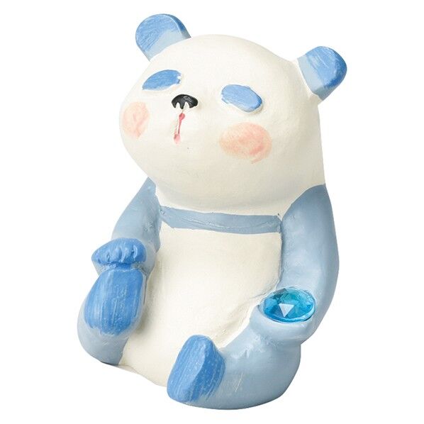 風水パンダ(癒し)青 SCZ-1571 1個