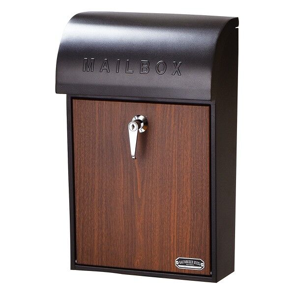 SI-3945壁掛ホﾟストGALVA黒&ウォールナット