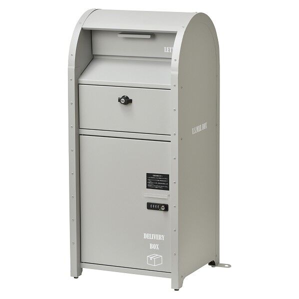 宅配BOX付ポスト(U.S.)グレー