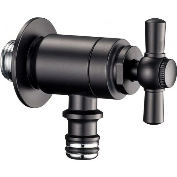 プレーンフォーセット ホース用蛇口C ブラック