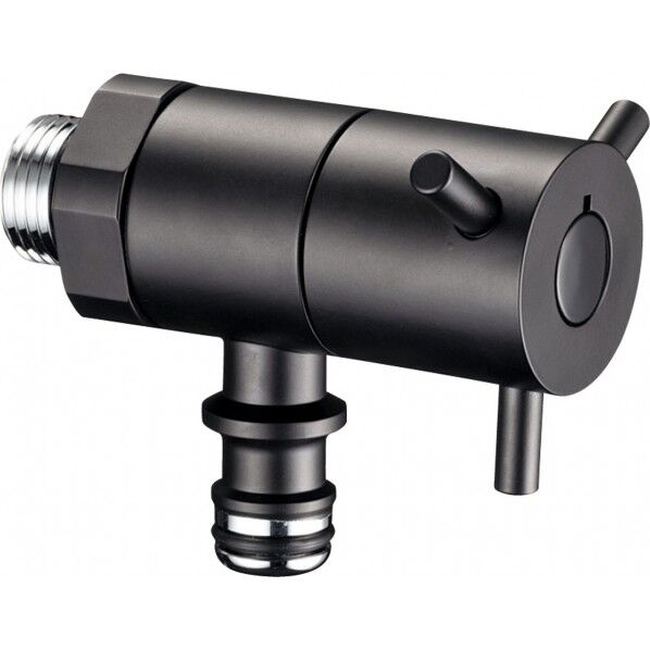 プレーンフォーセット ホース用蛇口 ローター ブラック