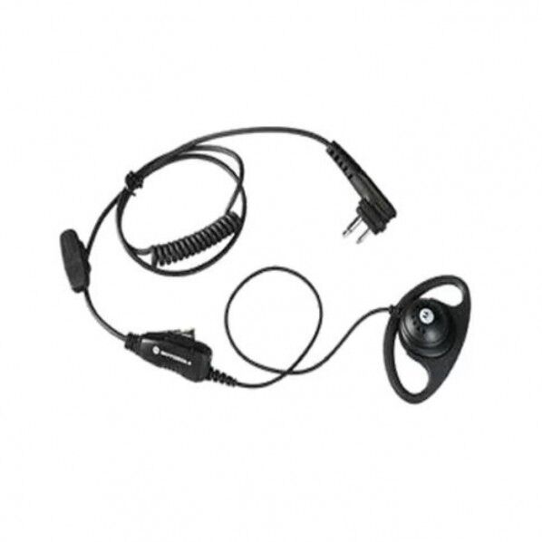 調整機能付きD型イヤピース(インラインマイク、PTTボタン付き)