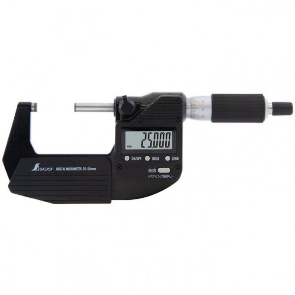 デジタルマイクロメーター 25~50mm 防塵防水 データ転送機能付