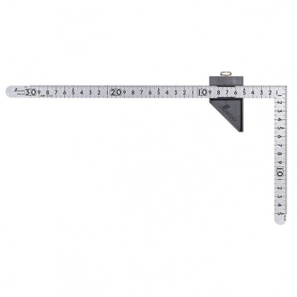 シンワ測定 曲尺小型 平 ステン 30x15cm 表裏同目 12441 1本...