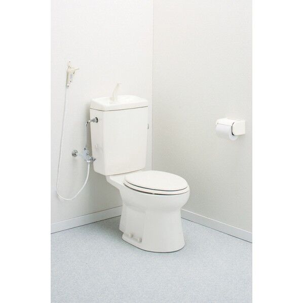アサヒ衛陶 サンクリーン簡易水洗トイレセット(壁給水便器+タンク(手洗 