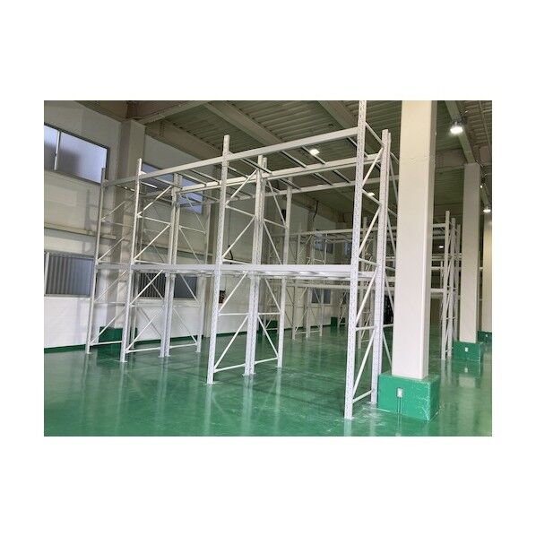 ※法人専用品※双福鋼器 パレットラック 2000kg 4000×2300×1000 ビーム2段 増連 ホワイトグレー ホワイトグレー GP-24023D102ZW 1台...