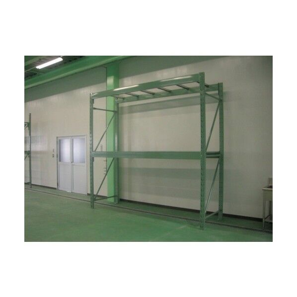 ※法人専用品※双福鋼器 パレットラック 2000kg 4000×2700×1200 ビーム2段 単体 ライトグリーン ライトグリーン GP-24027D122TG 1台...