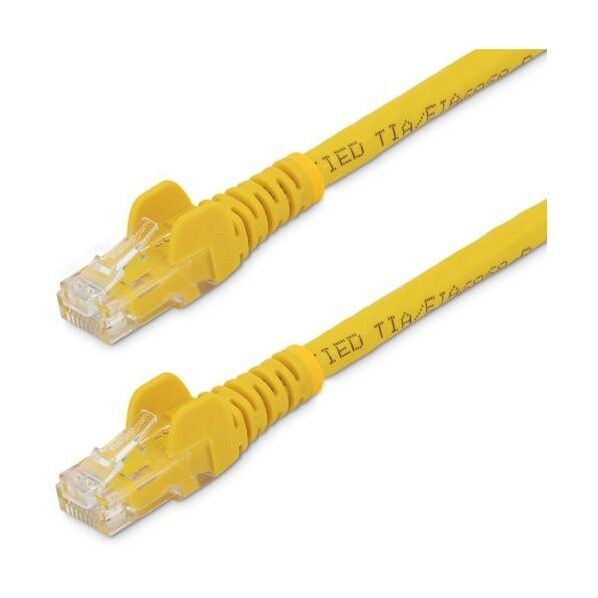 カテゴリ6 LANケーブル/50cm/イエロー/ギガビットイーサネットケーブル/ツメ折れ防止機構付/CAT6