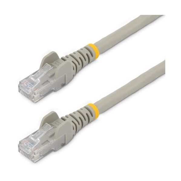 カテゴリ6 LANケーブル/50cm/グレー/ギガビットイーサネットケーブル/ツメ折れ防止機構付/CAT6