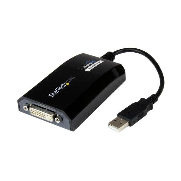 USB 2.0 - DVI変換アダプター/1920x1200(1080p)/マルチモニター対応/USB Type-A接続