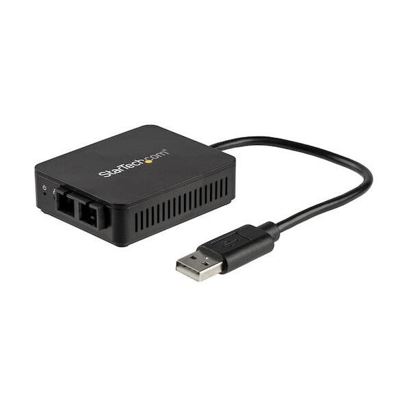 USB 2.0 - 光ファイバー変換アダプター/USB-A接続/100Base-FX/2芯SCコネクター/マルチモード