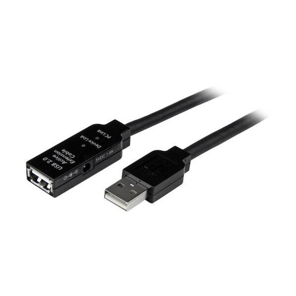 USB 2.0ケーブル/USB-A/延長用ケーブル/25m/オス-メス/アクティブリピーターケーブル