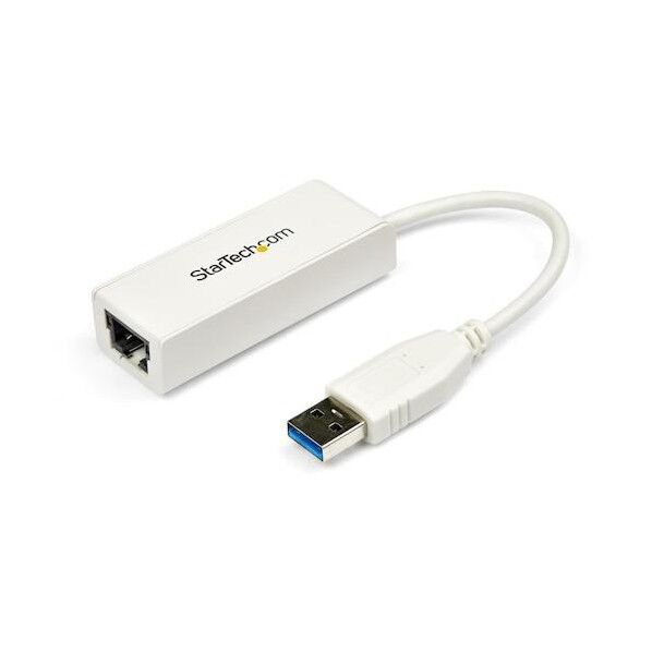 LANアダプター/USB-A/1x RJ45/ギガビットイーサネット/有線LAN変換/ホワイト