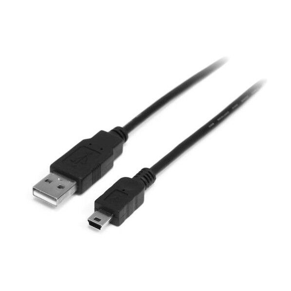 USB 2.0ケーブル/1m/Type‐A - Mini-B/480Mbps/オス-オス/ブラック