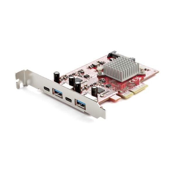 USB増設PCIeカード/2x USB-C + 2x USB-A /10Gbps USB Gen2拡張カード