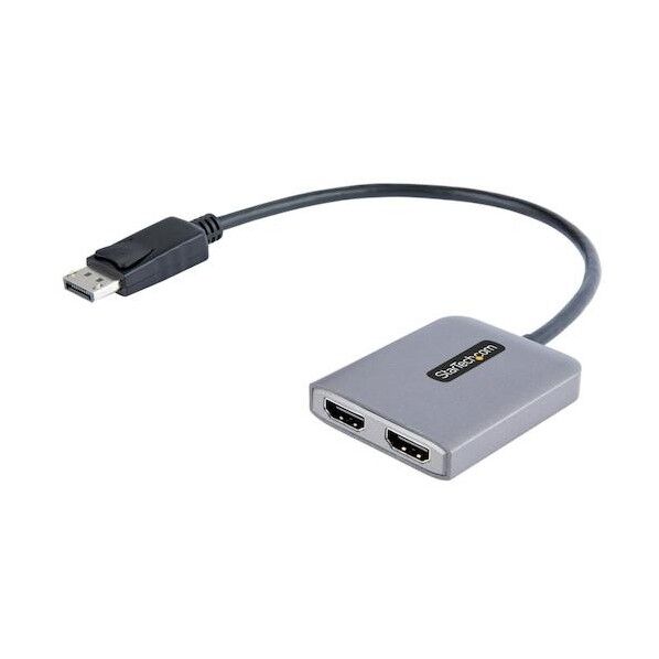 ディスプレイアダプター/DP 1.4 - 2x HDMI 2.0/4K60Hz/Windowsのみ/マルチモニター