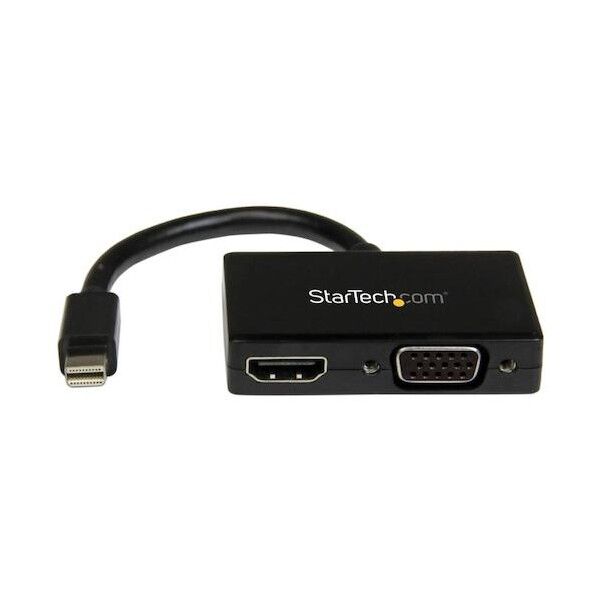 ディスプレイアダプター/mDP 1.2 - HDMI,VGA/1080p/アクティブ変換/ブラック