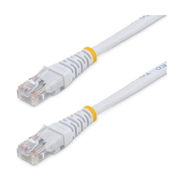 カテゴリ5e LANケーブル/30cm/ホワイト/RJ45コネクター/標準タイプ/CAT5e