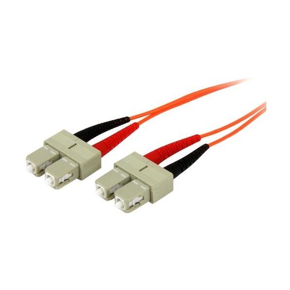 光ファイバーケーブル/2m/OM2準拠/50/125/LC-LC/LSZH/オレンジ/マルチモード光パッチコード