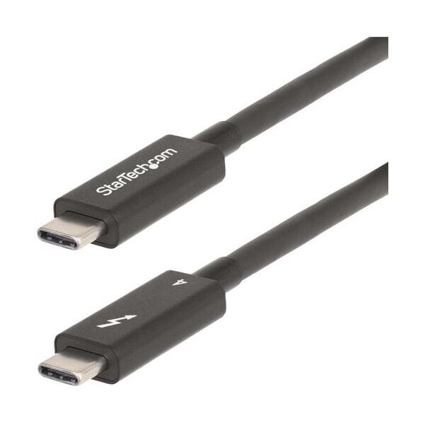 Thunderbolt 4ケーブル/2m/8K60Hz/40Gbps/100W PD/USB4 USB-C互換/映像出力
